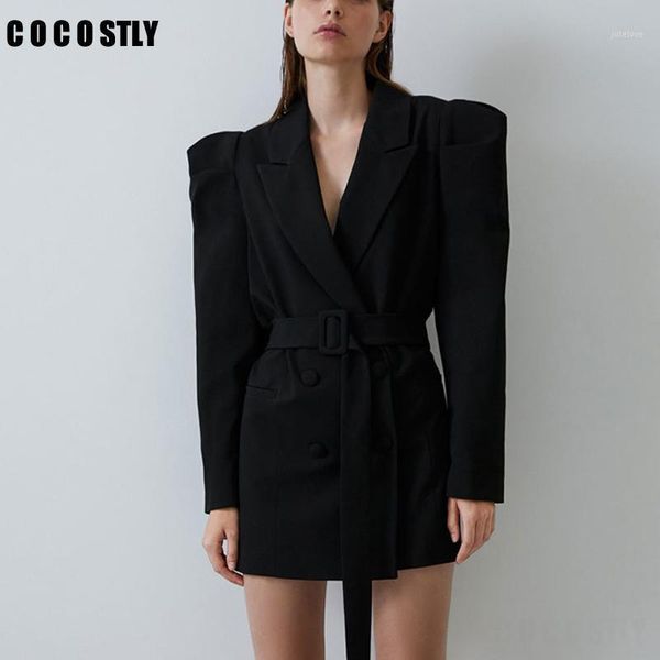 double breasted black blazer women fashion fluffy sleeve suit jackets women elegant pockets solid suits female1, White;black
double breasted black blazer women fashion fluffy sleeve suit jackets women elegant pockets solid suits female1, White;black