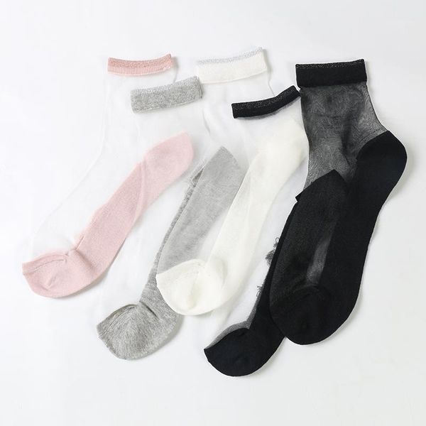 dongai 5 colors new summer women ultrathin transparent socks crystal glass silk meias beautiful elastic short meias harajuku1, Black;white
dongai 5 colors new summer women ultrathin transparent socks crystal glass silk meias beautiful elastic short meias harajuku1, Black;white