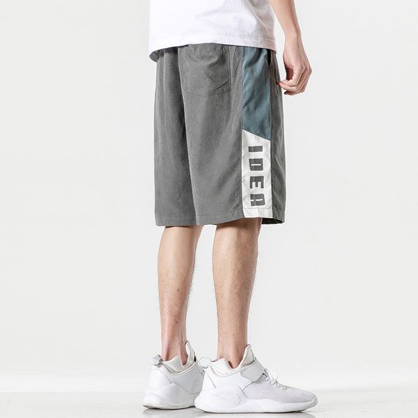 spring casual shorts fashion brand men's pants loose and versatile trend summer capris, White;black
spring casual shorts fashion brand men's pants loose and versatile trend summer capris, White;black