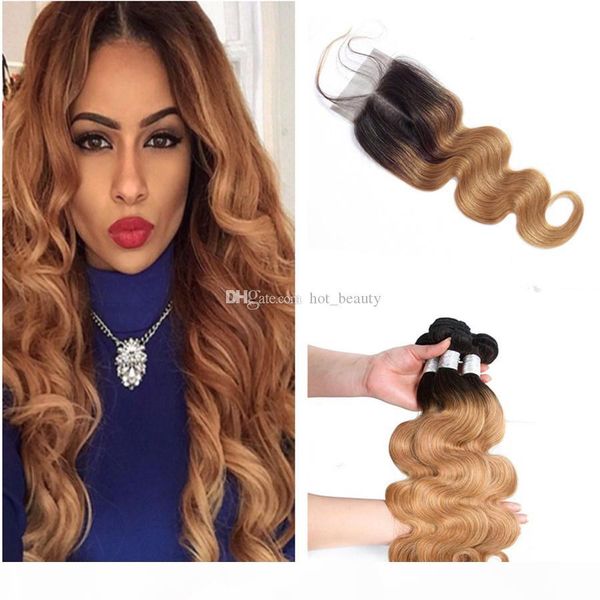 brazilian virgin human hair weaves 3pcs ombre hair with lace closure two tone 1b 27 honey blonde hair bundles body wave with closure, Black
brazilian virgin human hair weaves 3pcs ombre hair with lace closure two tone 1b 27 honey blonde hair bundles body wave with closure, Black