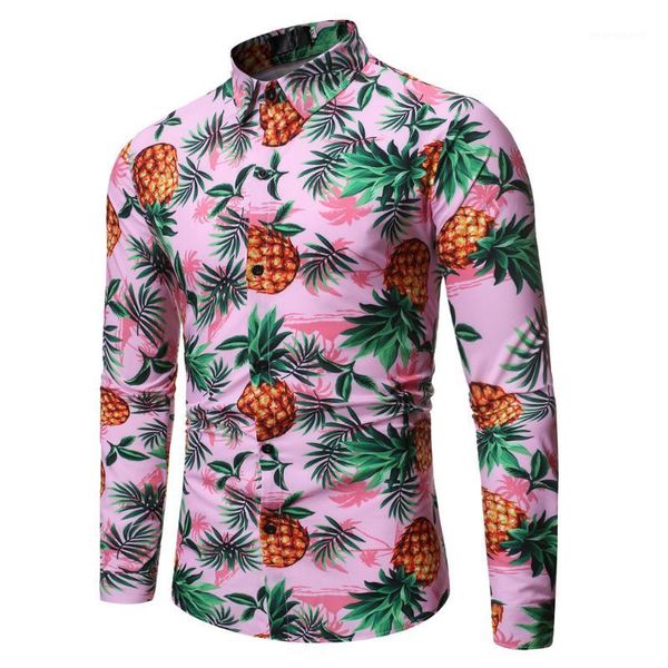 hawaiian shirt men's pineapple printed regular fit shirts turn-down collar button long sleeve streetwear blouse chemise1, White;black
hawaiian shirt men's pineapple printed regular fit shirts turn-down collar button long sleeve streetwear blouse chemise1, White;black