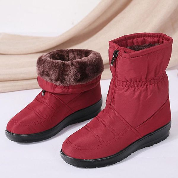 women's boots plush warm snow boots zipper women ankle winter shoes female bootie ladies shoes botas mujer ing, Black
women's boots plush warm snow boots zipper women ankle winter shoes female bootie ladies shoes botas mujer ing, Black
