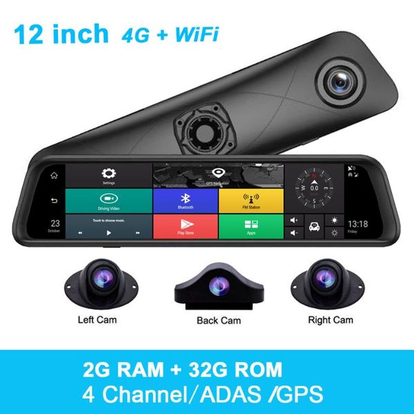 12" 360° panoramic parking system 4 cameras car dash cam adas 4g wifi car dvr video recorder fhd 1080p rearview mirror dashcam
12" 360° panoramic parking system 4 cameras car dash cam adas 4g wifi car dvr video recorder fhd 1080p rearview mirror dashcam