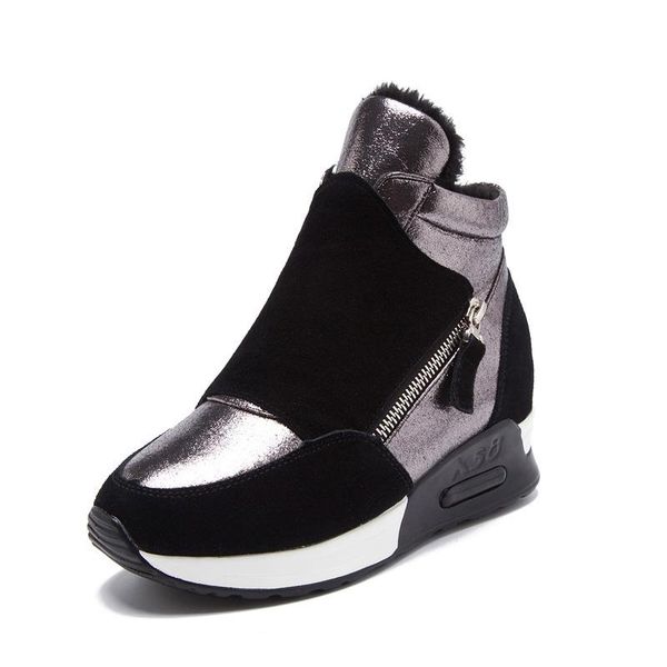 natascha women warm shoes suede leather snow boots women winter shoes fashion ins sneakers height increasing, Black
natascha women warm shoes suede leather snow boots women winter shoes fashion ins sneakers height increasing, Black