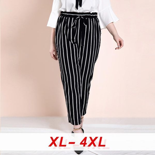 2021 black office lady striped plus size cropped pant women elastic waist belted pencil trouser woman tapered carrot pant1, Black;white
2021 black office lady striped plus size cropped pant women elastic waist belted pencil trouser woman tapered carrot pant1, Black;white