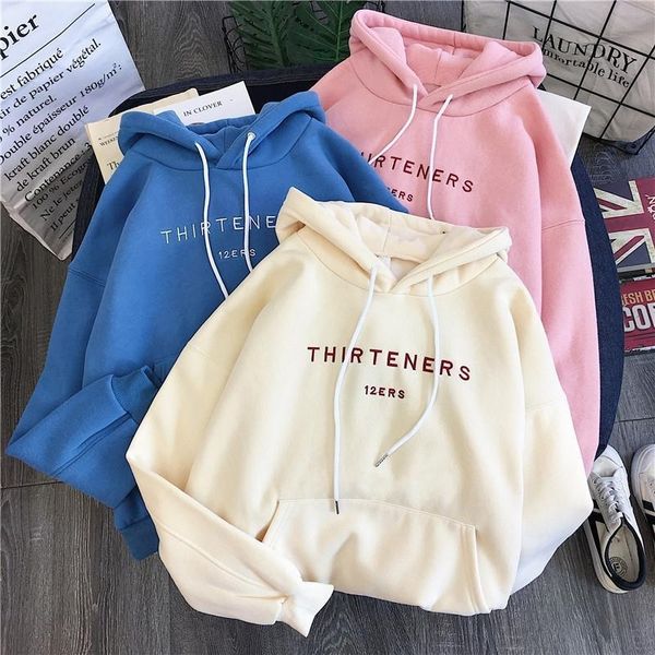 oversized women hoodie clothing long-sleeved printed letters sweatshirt fashion pocket ladies casual pullover women korean style 201203, Black
oversized women hoodie clothing long-sleeved printed letters sweatshirt fashion pocket ladies casual pullover women korean style 201203, Black