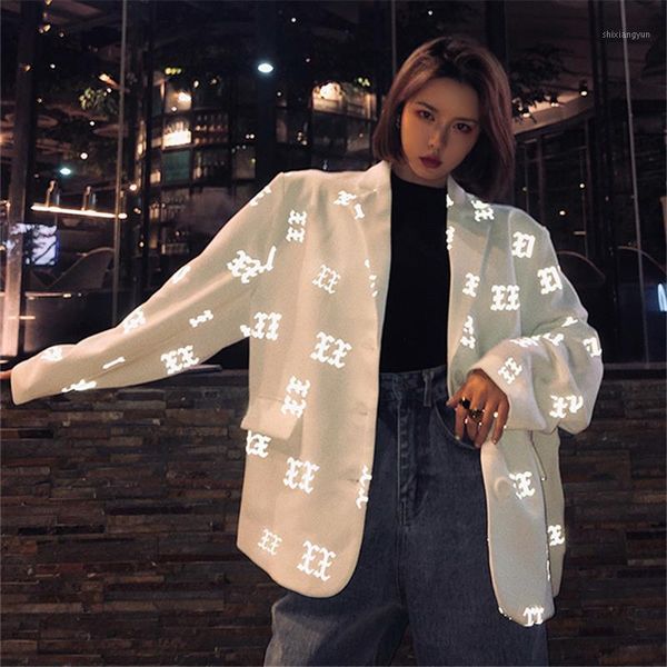 streetwear women white blazers coat fluorescence print long sleeve suit coat 2020 new women's fashion blazer jacket outerwear1, White;black
streetwear women white blazers coat fluorescence print long sleeve suit coat 2020 new women's fashion blazer jacket outerwear1, White;black