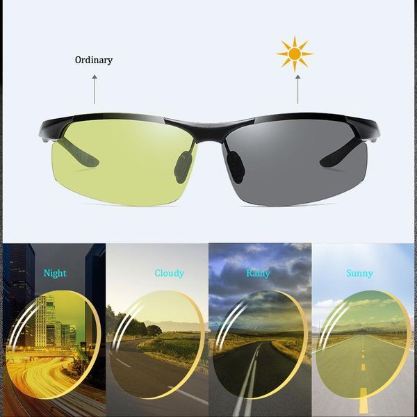sunglasses pochromic polarized men day&night vision driving sunglasses, discoloration male driver magaluma sun glasses uv400, White;black
sunglasses pochromic polarized men day&night vision driving sunglasses, discoloration male driver magaluma sun glasses uv400, White;black