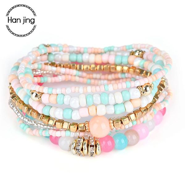 charm bracelets 2021 fashion jewelry mutilayer beads & bangles for women boho elastic colorful strand bracelet pulseras mujer femme, Golden;silver
charm bracelets 2021 fashion jewelry mutilayer beads & bangles for women boho elastic colorful strand bracelet pulseras mujer femme, Golden;silver