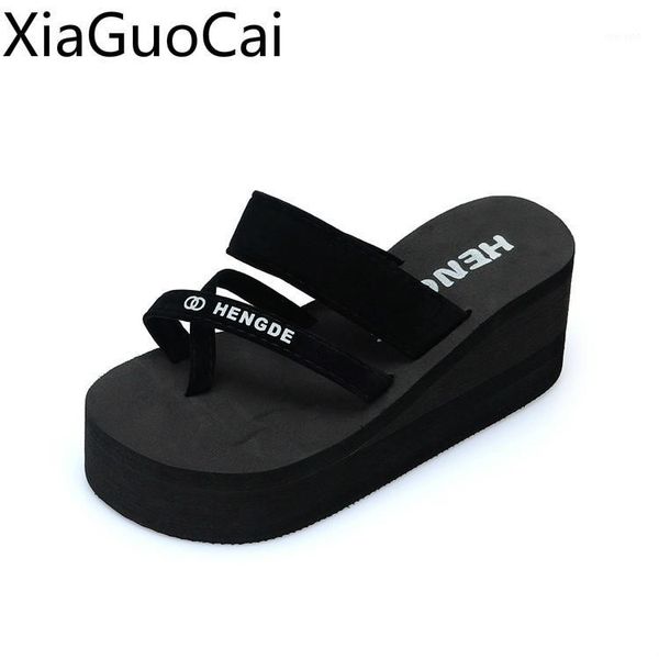 summer women flip flops muffin thick sole cool female platform slipper female beach slippers outdoors slides1, Black
summer women flip flops muffin thick sole cool female platform slipper female beach slippers outdoors slides1, Black
