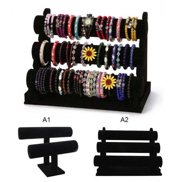 black portable mult-layer velvet bracelet bangle necklace display stand holder headwear watch jewelry organizer t-bar rack, Pink;blue
black portable mult-layer velvet bracelet bangle necklace display stand holder headwear watch jewelry organizer t-bar rack, Pink;blue