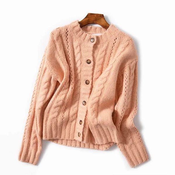 women's knits & tees women sweater 2021 autumn and winter retro hollow button twist knitted cardigan wool, White
women's knits & tees women sweater 2021 autumn and winter retro hollow button twist knitted cardigan wool, White