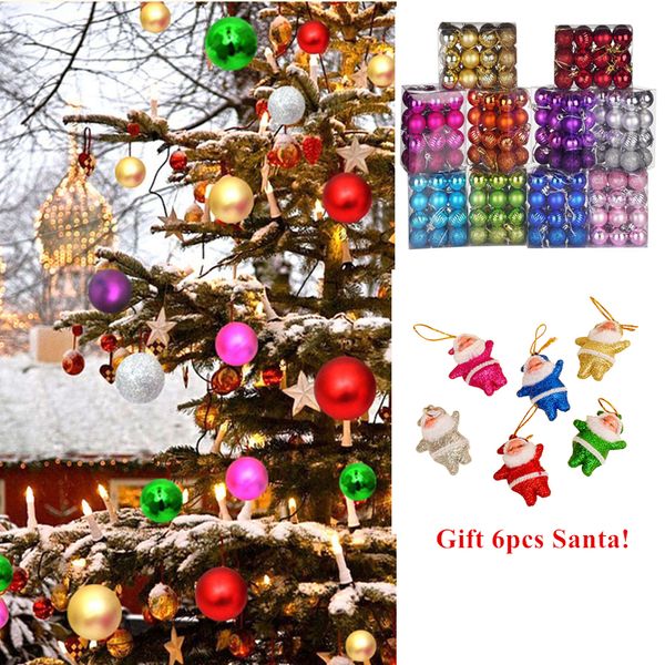 newtree 24pcs 6pc christmas decorations balls hanging ornament party xmas santa shiny matte glitter fashion decor
newtree 24pcs 6pc christmas decorations balls hanging ornament party xmas santa shiny matte glitter fashion decor