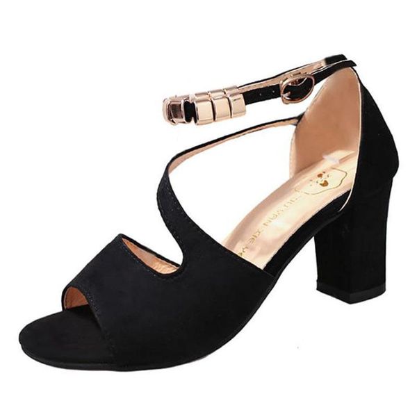2021 new korean version of all kinds of thick heels fashion trend thin high heels sandals temperament casual women's shoes, Black
2021 new korean version of all kinds of thick heels fashion trend thin high heels sandals temperament casual women's shoes, Black
