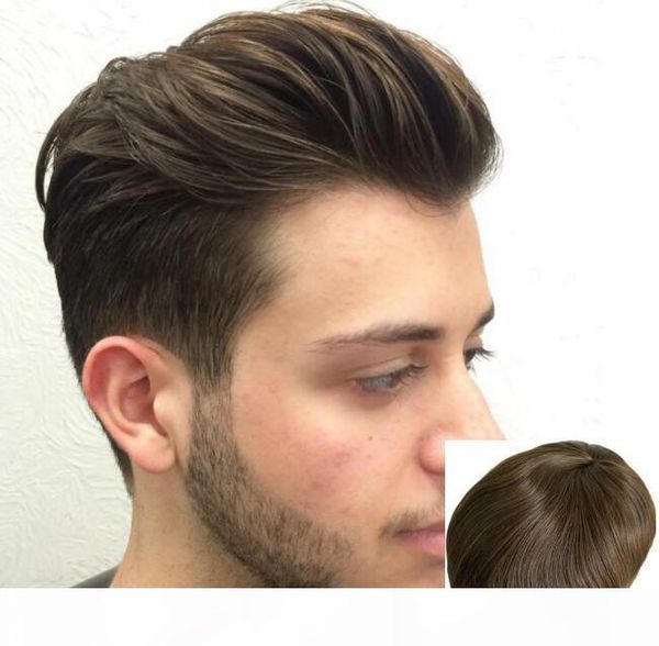 4# color mens toupee full lace toupee human hair replacement for men unprocessed virgin brazilian human hair pieces, Black
4# color mens toupee full lace toupee human hair replacement for men unprocessed virgin brazilian human hair pieces, Black