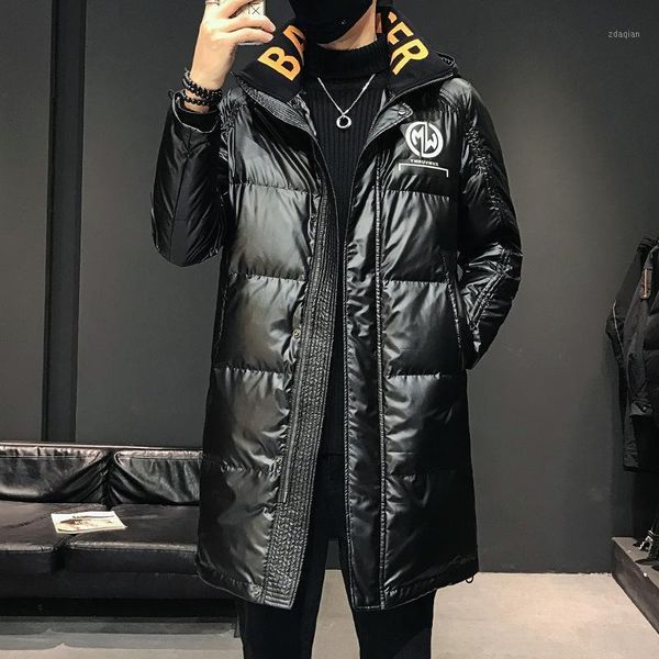 2020 new men's medium and long cotton padded jacket (korean version) thickened knee hooded bright face down jacket1, Black
2020 new men's medium and long cotton padded jacket (korean version) thickened knee hooded bright face down jacket1, Black