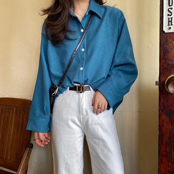 women's blouses & shirts autumn winter blouse long sleeve loose shirt 2021 spring casual ladies streeet wear, White
women's blouses & shirts autumn winter blouse long sleeve loose shirt 2021 spring casual ladies streeet wear, White