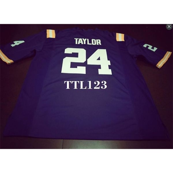 3740 #24 tyler taylor white purple derrius guice lsu tigers or custom any name or number alumni college jersey, Black
3740 #24 tyler taylor white purple derrius guice lsu tigers or custom any name or number alumni college jersey, Black