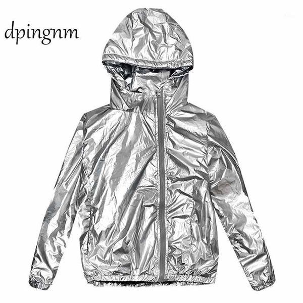women spring jacket adjustable lace up hooded shiny fashion basic jackets zipper casual loose hoody coat bomb outwear1, Black;brown
women spring jacket adjustable lace up hooded shiny fashion basic jackets zipper casual loose hoody coat bomb outwear1, Black;brown