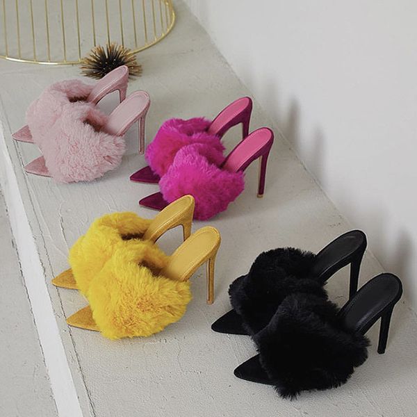 2021 new european and popular real skin women's slippers summer pointed thin ultra heels fc3o, Black
2021 new european and popular real skin women's slippers summer pointed thin ultra heels fc3o, Black