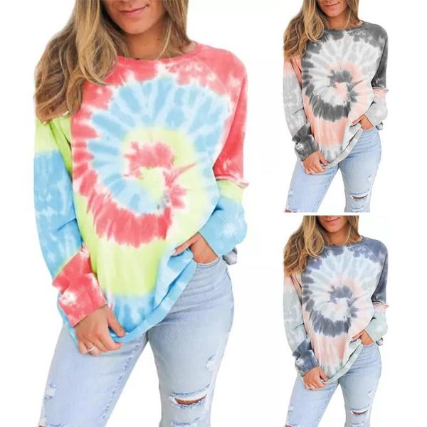 women's blouses & shirts casual women o neck long sleeve tie dye swirl print loose blouse sweatshirt stylish female, White
women's blouses & shirts casual women o neck long sleeve tie dye swirl print loose blouse sweatshirt stylish female, White