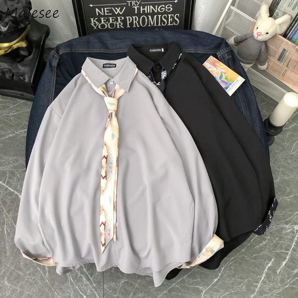 men's casual shirts men spring loose korean style long-sleeve retro harajku mens simple all-match ulzzang breathable soft male outwear, White;black
men's casual shirts men spring loose korean style long-sleeve retro harajku mens simple all-match ulzzang breathable soft male outwear, White;black