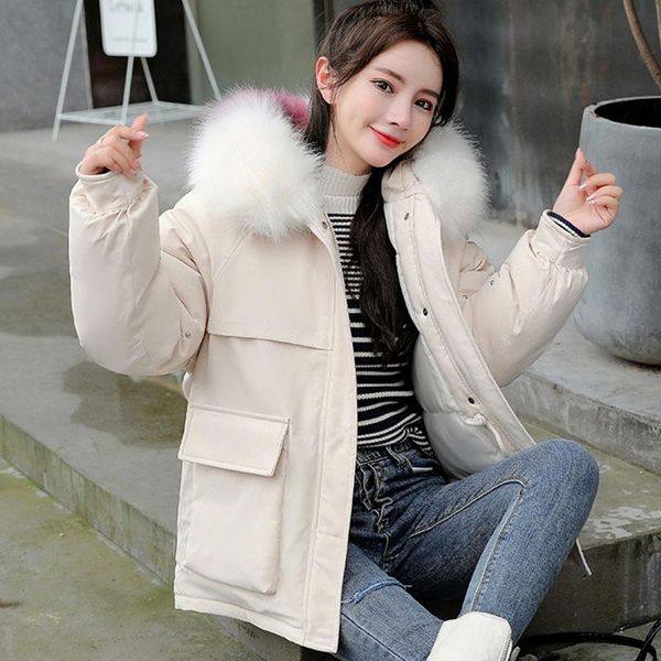2020 winter new down cotton coat short fashion rivet female padded jacket thicken loose warm outerwear big pocket parka bc30, Black
2020 winter new down cotton coat short fashion rivet female padded jacket thicken loose warm outerwear big pocket parka bc30, Black