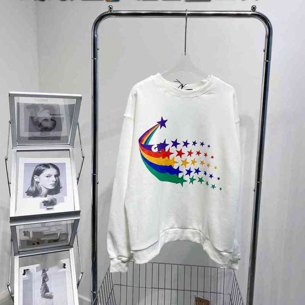 women's hoodies & sweatshirts men's and cotton terry rainbow meteor sweater in the early autumn 21 loose round neck women's p, Black
women's hoodies & sweatshirts men's and cotton terry rainbow meteor sweater in the early autumn 21 loose round neck women's p, Black