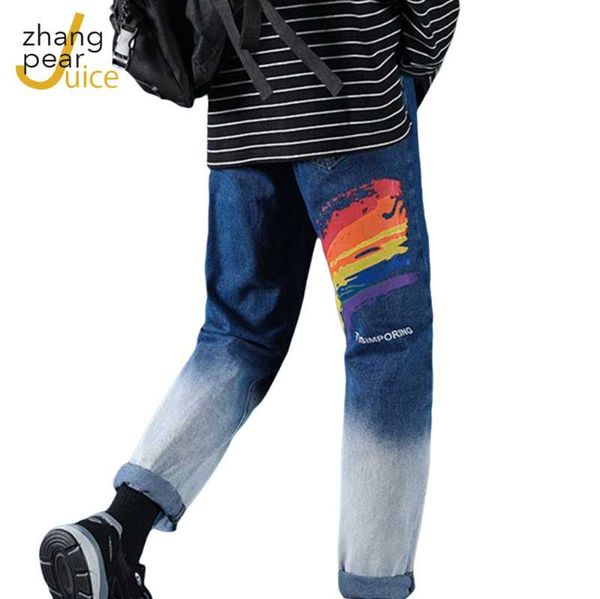 men's jeans streetwear denim pants fashion men casual print pant trousers high street straight, Blue
men's jeans streetwear denim pants fashion men casual print pant trousers high street straight, Blue