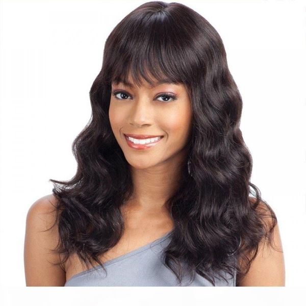 body wave full lace human hair wig with bangs virgin burmese human hair lace front wig with bangs natural black for women, Black;brown
body wave full lace human hair wig with bangs virgin burmese human hair lace front wig with bangs natural black for women, Black;brown