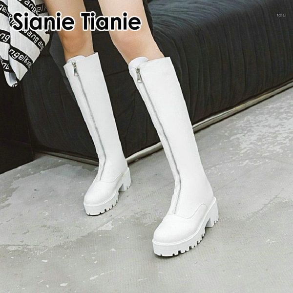 boots sianie tianie 2021 winter warm white black woman platform square high heels zipper front riding cowgirl knee boots1
boots sianie tianie 2021 winter warm white black woman platform square high heels zipper front riding cowgirl knee boots1