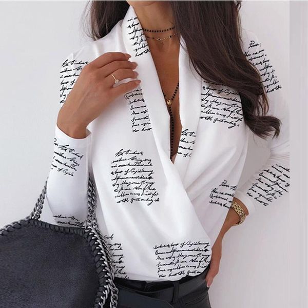 deep v-neck blouse print elegant office ladies pullover shirt casual women autumn winter long sleeve blusas streetwear, White
deep v-neck blouse print elegant office ladies pullover shirt casual women autumn winter long sleeve blusas streetwear, White