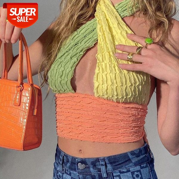 hollow out hit color backless skinny halter tank women patchwork bandage slim fashion sleeveless crop 2021 #5o5f, White
hollow out hit color backless skinny halter tank women patchwork bandage slim fashion sleeveless crop 2021 #5o5f, White