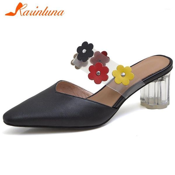 karin high clear heels leisure mules pointed toe genuine leather women mules new concise flowers dress women shoes1, Black
karin high clear heels leisure mules pointed toe genuine leather women mules new concise flowers dress women shoes1, Black