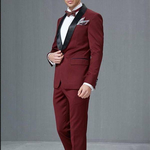 men's suits & blazers groomsmen tuxedo black shawl satin lapel groom tuxedos burgundy wine men wedding man suit (jacket+pants+tie+handk, White;black
men's suits & blazers groomsmen tuxedo black shawl satin lapel groom tuxedos burgundy wine men wedding man suit (jacket+pants+tie+handk, White;black