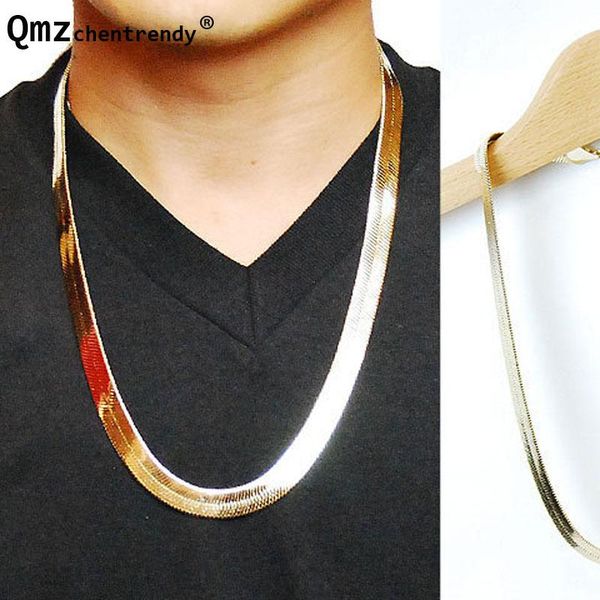 chains breadth gold filled electroplated men's dragon bone necklace hip hop bling t-show fish snake jewelry, Silver
chains breadth gold filled electroplated men's dragon bone necklace hip hop bling t-show fish snake jewelry, Silver