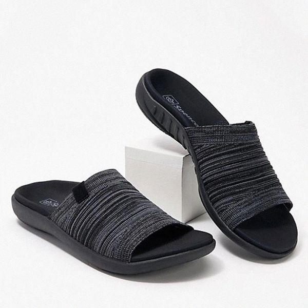women's summer slippers ladies knitting comfort footwear female solid casual home outdoors flats shoes man fahsion slipper 2021 #yx9m, Black
women's summer slippers ladies knitting comfort footwear female solid casual home outdoors flats shoes man fahsion slipper 2021 #yx9m, Black