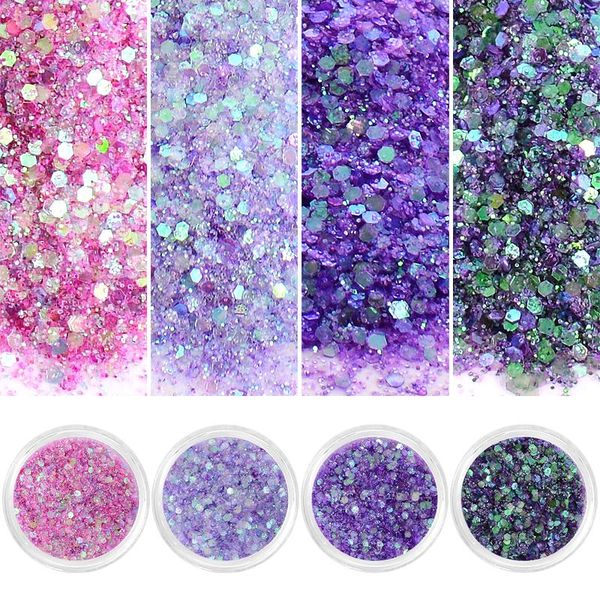 nail glitter meet across 4 boxes/set 10ml 3d shining purple pink mix powder sequins diy art gel polish decorations, Silver;gold
nail glitter meet across 4 boxes/set 10ml 3d shining purple pink mix powder sequins diy art gel polish decorations, Silver;gold