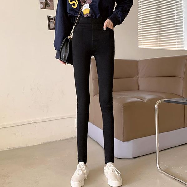 women's pants & capris cool women skinny suit girls high waist slim winter plush slack lady pencil female long straight stretch trouser, Black;white
women's pants & capris cool women skinny suit girls high waist slim winter plush slack lady pencil female long straight stretch trouser, Black;white