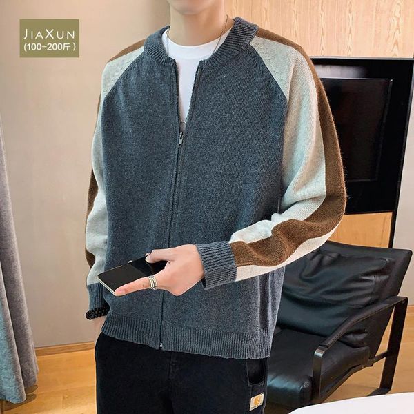 cardigan zipper sweater men's loose autumn and winter wear trend thick sweater coat large size fat man1, White;black
cardigan zipper sweater men's loose autumn and winter wear trend thick sweater coat large size fat man1, White;black