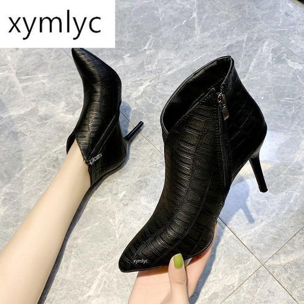 2020 new autumn women fine heel high heel short boots children pointed stiletto snow boots fashion mujer, Black
2020 new autumn women fine heel high heel short boots children pointed stiletto snow boots fashion mujer, Black