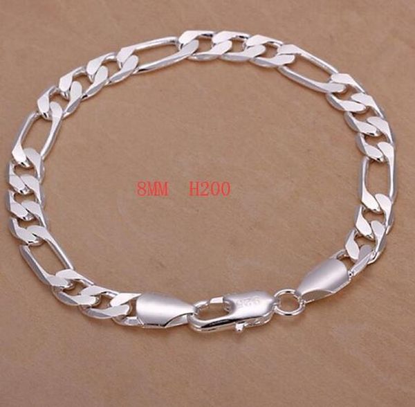 20cm silver solid 8mm chain classic women cute men women bracelets fashion jewelry christmas gifts h200 h sqcljo, Black
20cm silver solid 8mm chain classic women cute men women bracelets fashion jewelry christmas gifts h200 h sqcljo, Black