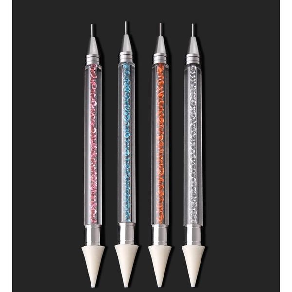 2 way double crystal rhinestone dotting drill dot painting point pen acrylic nail art manicure polish tool jlljdv, Silver
2 way double crystal rhinestone dotting drill dot painting point pen acrylic nail art manicure polish tool jlljdv, Silver