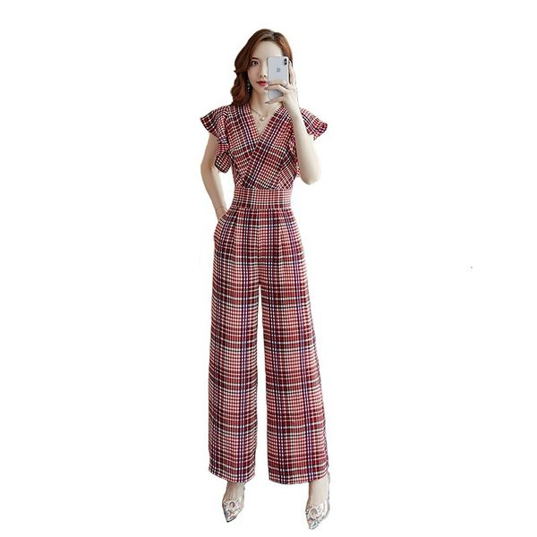 2021 new women wide-leg jumpsuit summer v-neck plaid jumpsuits short sleeve elegant chiffon romper ladies party overall outfit 371 2h9g, Black;white
2021 new women wide-leg jumpsuit summer v-neck plaid jumpsuits short sleeve elegant chiffon romper ladies party overall outfit 371 2h9g, Black;white