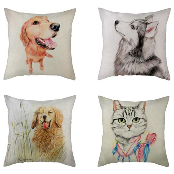 cat dog cover linen cartoon animals printed cushion cover for home sofa decorative pillowcases pillow case
cat dog cover linen cartoon animals printed cushion cover for home sofa decorative pillowcases pillow case