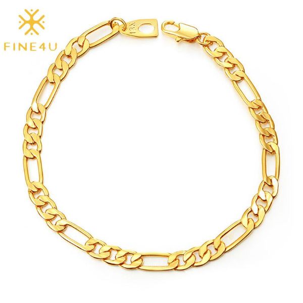 fine4u b455 men women sturdy figaro cuban chain bracelet 5mm width bracelet, Black
fine4u b455 men women sturdy figaro cuban chain bracelet 5mm width bracelet, Black