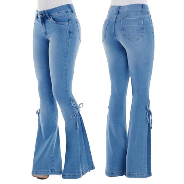 plus size denim pants women vintage flare jeans lace up bow skinny wide leg denim pants flare jeans lace up bow skinny jeans, Blue
plus size denim pants women vintage flare jeans lace up bow skinny wide leg denim pants flare jeans lace up bow skinny jeans, Blue
