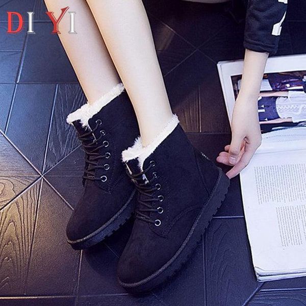 snow boots women high plush winter shoes warm lace up women's boot suede flat ankle shoes for woman thick platform work boot e07, Black
snow boots women high plush winter shoes warm lace up women's boot suede flat ankle shoes for woman thick platform work boot e07, Black