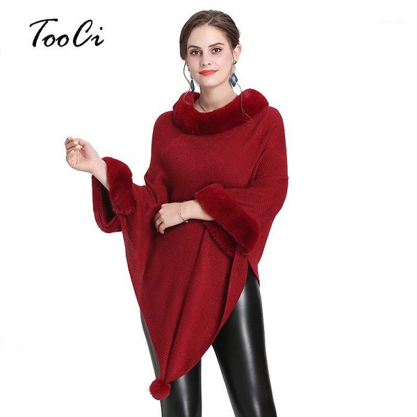 autumn and winter new women's shawl cloak imitation fur collar solid color hair ball round neck pullover sweater 1524#1, White;black
autumn and winter new women's shawl cloak imitation fur collar solid color hair ball round neck pullover sweater 1524#1, White;black