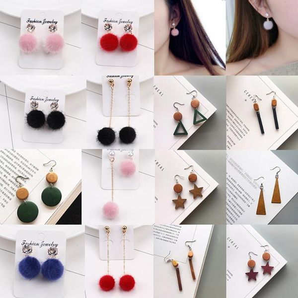 lnrrabc 1pair women earrings jewelr plush hairball asymmetry solid color korean version eardrop, Golden;silver
lnrrabc 1pair women earrings jewelr plush hairball asymmetry solid color korean version eardrop, Golden;silver